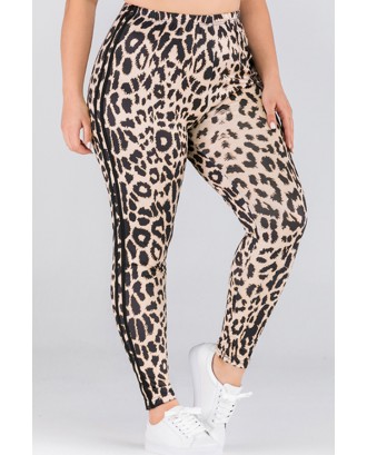 Lovely Casual Leopard Printed Plus Size Pants
