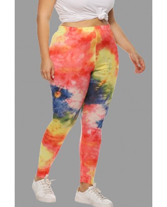 Lovely Casual Printed Multicolor Plus Size Pants
