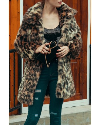 Lovely Casual Leopard Printed Coat