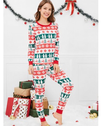Christmas Geometric Pattern Family Pajama Sets -  Dad M